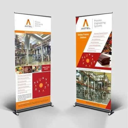 Nội dung khi thiết kế standee phải mang cả thương hiệu của bạn
