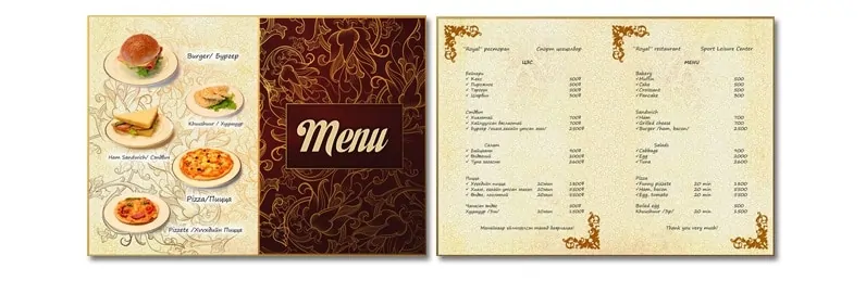 Tại sao phải thiết kế menu cho nhà hàng