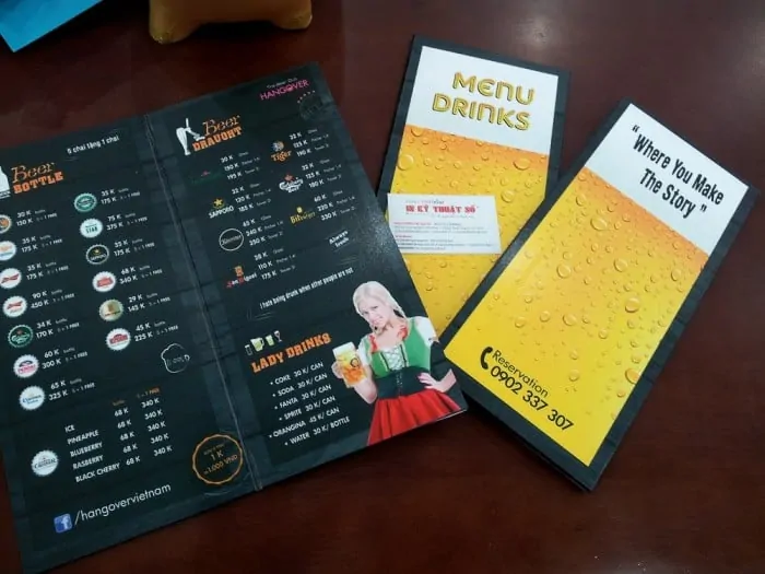Menu bồi fomex là một sản phẩm mang rất nhiều ưu điểm