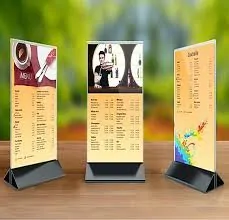 In standee mini để bàn