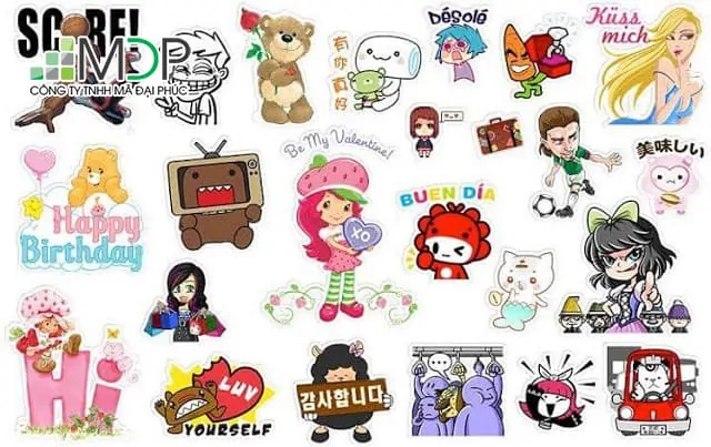 Báo giá sticker phụ thuộc vào số lượng, chất liệu in sticker decal