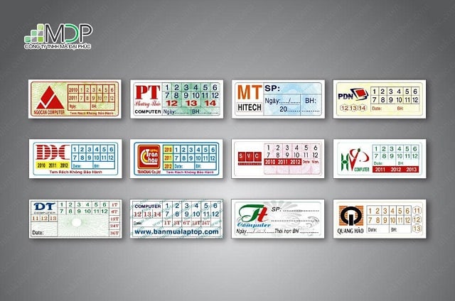 Các loại giấy in tem bảo hành