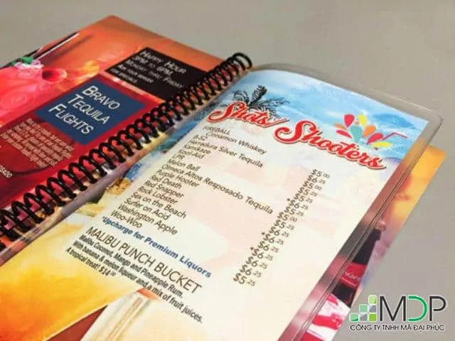 Công nghệ in menu hiện đại nhất hiện nay