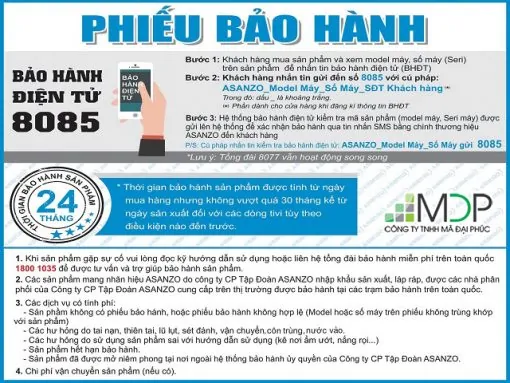 Để sử dụng phiếu bảo hành hiệu quả bạn phải đọc kỹ các thông tin trong phiếu.