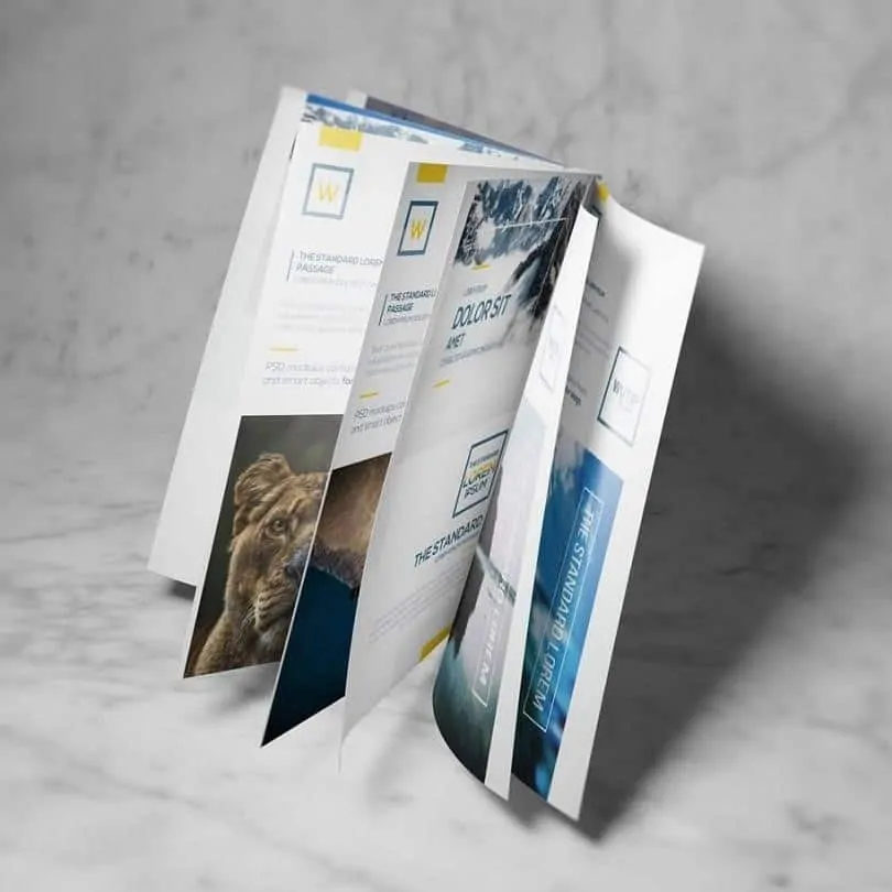 Giá in ấn brochure khá đa dạng