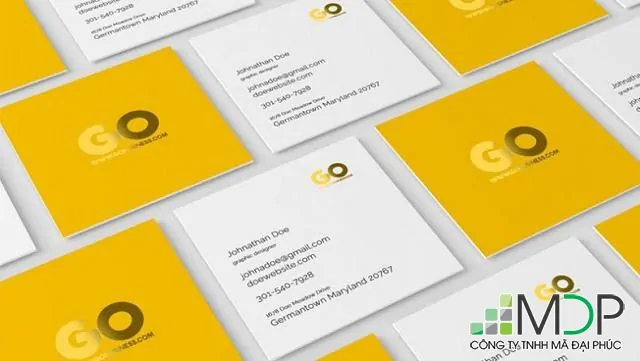 Giá thành in name card cực tốt tại công ty dịch vụ in ấn Mã Đại Phúc