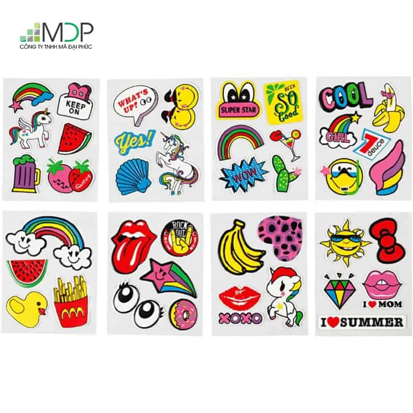 In ấn sticker sử dụng nhiều công nghệ khác nhau