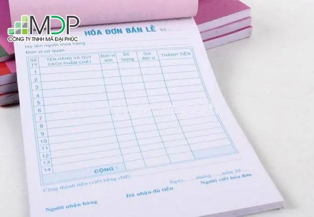 In hóa đơn bán lẻ tại Hà Nội