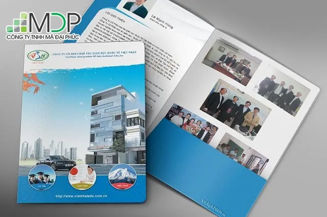 In kẹp file với kích thước phù hợp