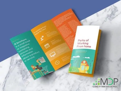 Loại hình in Brochure theo mẫu sẵn có
