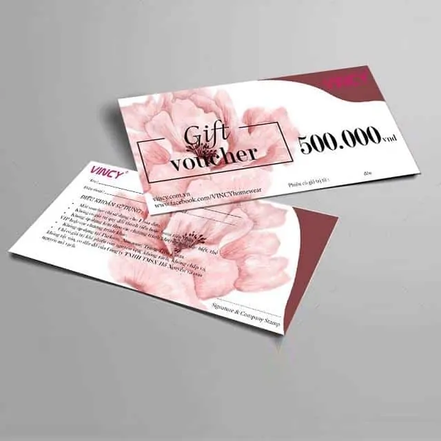 Loại hình in voucher đặt lâu đáp ứng nhu cầu in voucher số lượng lớn.