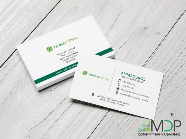 Lưu ý in name card cần có đầy đủ thông tin cá nhân