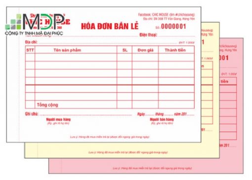 Mã Đại Phúc – địa chỉ in hóa đơn bán lẻ tại Hà Nội uy tín hàng đầu