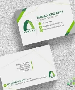 Màu sắc chủ đạo của tấm thẻ là màu sắc đặc trưng của công ty