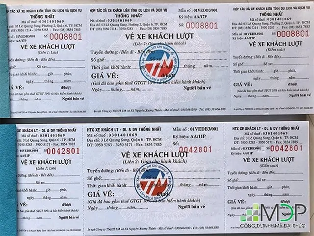Một trong số những loại hình được sử dụng phổ biến nhất trong dịch vụ in  vé chính là đặt in sẵn
