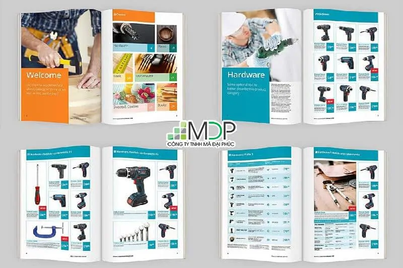 Mục lục – một trong các thông tin yêu cầu cơ bản cho bản in catalogue