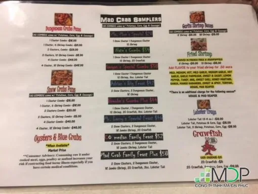 Những lưu ý khi thiết kế bản in menu