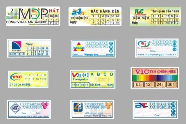 Phải hoàn thành nhiều bước để in tem bảo hành vỡ đảm bảo chất lượng