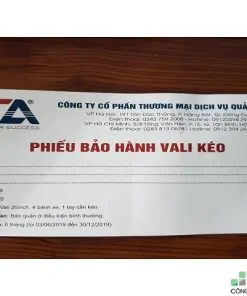 Phiếu bảo hành truyền thống là một trong các loại phiếu bảo hành trên thị trường.