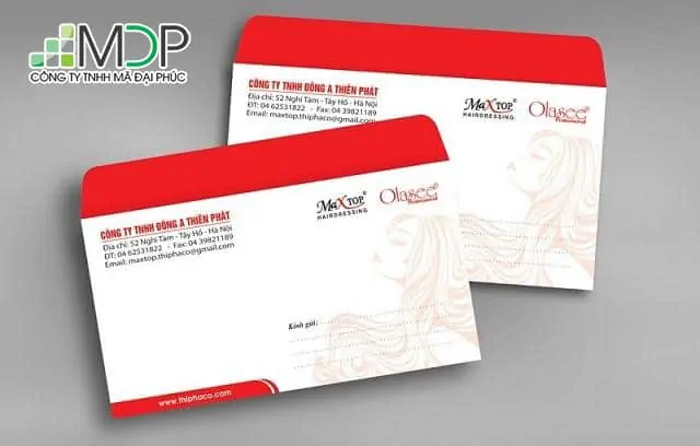 Phong bì sau khi in cần đạt chất lượng hoàn hảo cả nội dung và hình thức