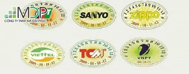 Tem hình Oval cũng khá phổ biến trên thị trường