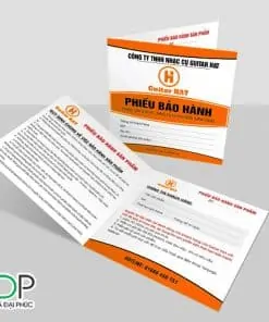 Số lượng phiếu bảo hành được in ấn cũng ảnh hưởng rất lớn đến giá thành in