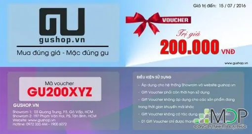 Voucher tượng trưng cho phiếu giảm giá, phiếu tặng quà