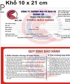 Yếu tố đầu tiên ảnh hưởng đến nhu cầu in phiếu bảo hành chính là ngành hàng
