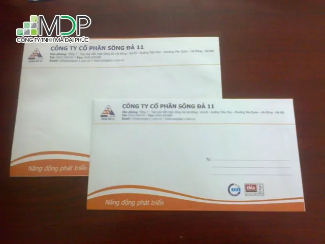 Kích thước phong bì thư chuẩn